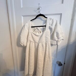 Free People White Mini Dress